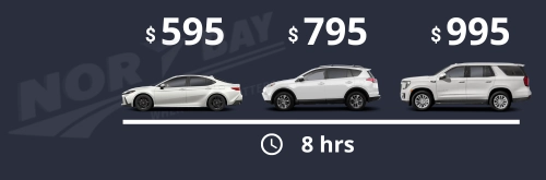 Ceramic Coating 1-Year Timing & Prices per vehicle type