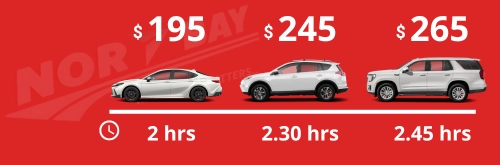 Exterior Detail – Wash & Polish – Prices per vehicle type