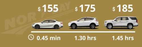 Maintenance Program Timing & Prices per vehicle type